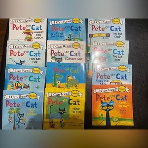 Set of 12 “I can read” Pete the cat books